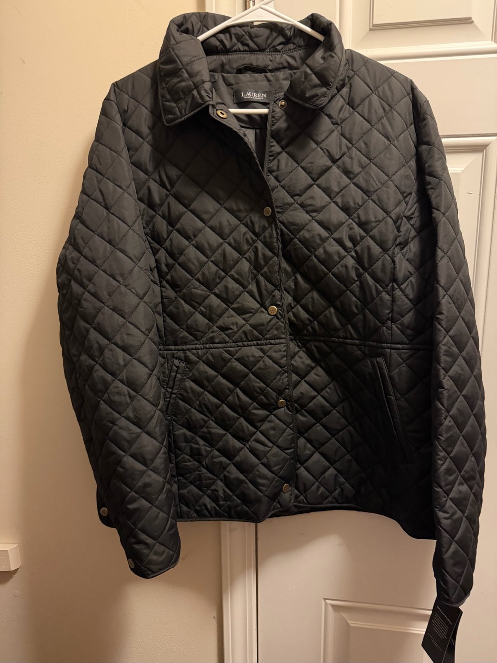 Ralph Lauren Quilted Utility Jacket in Black